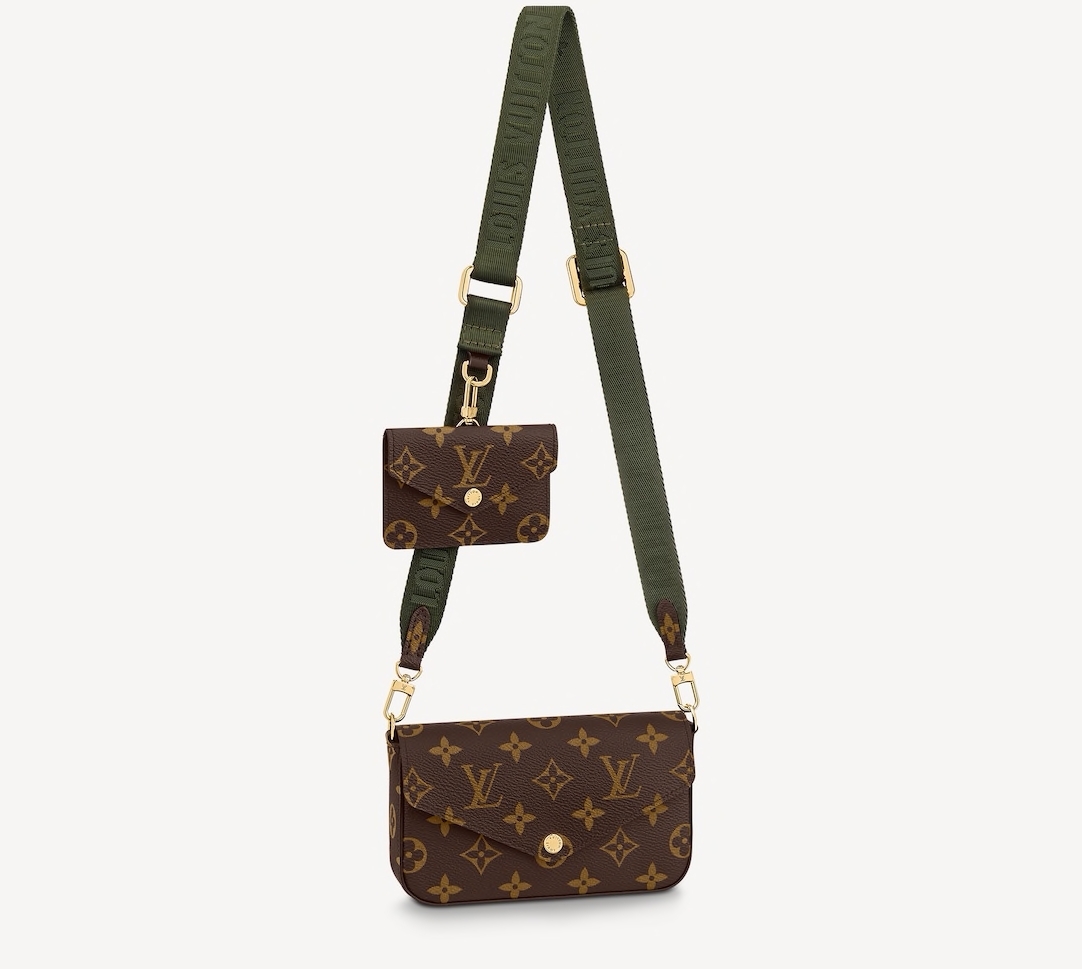 【LV手袋2021】LV「Félicie Strap & Go」手袋設計靈感是源自於多功能的「Félicie Pochette」手袋，同樣以超經典且極具標誌性的Monogram帆布所打造