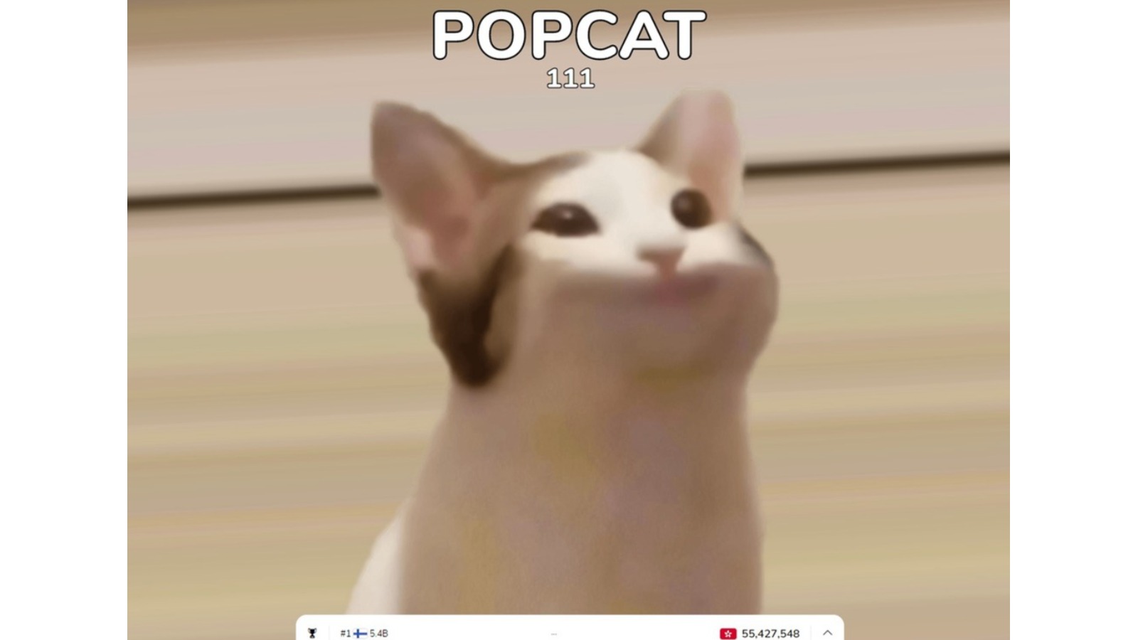 【趣事趣聞】鬥點擊! 迷因貓 POPCAT 網頁小遊戲爆紅 「全球排名台灣第 2~香港暫列 28」